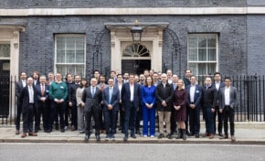The Tech Nation Future Fifty 2024 cohort Downing Street including Michael Chen