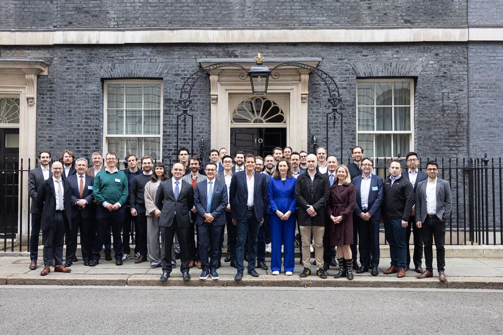 The Tech Nation Future Fifty 2024 cohort Downing Street including Michael Chen