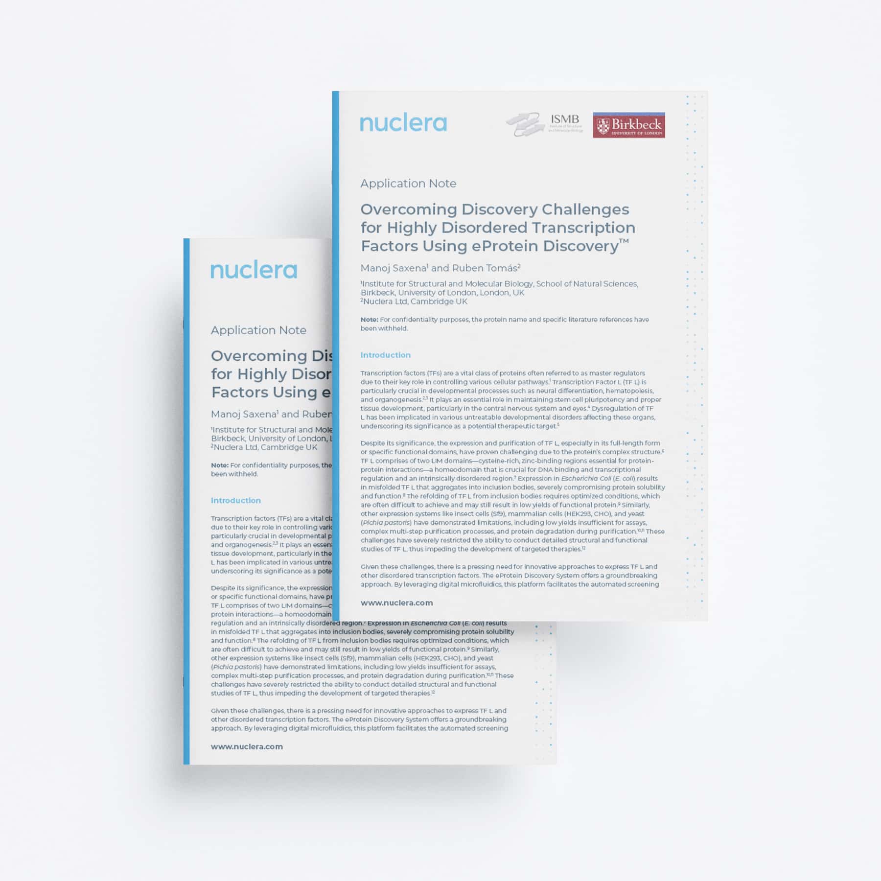 Overcoming Discovery Challenges for Highly Disordered Transcription Factors Using eProtein Discovery™